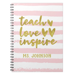Carnet Enseigner l'inspiration d'amour Brousses de gran