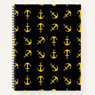 Carnet Ensemble d'Ancres en bateau doré