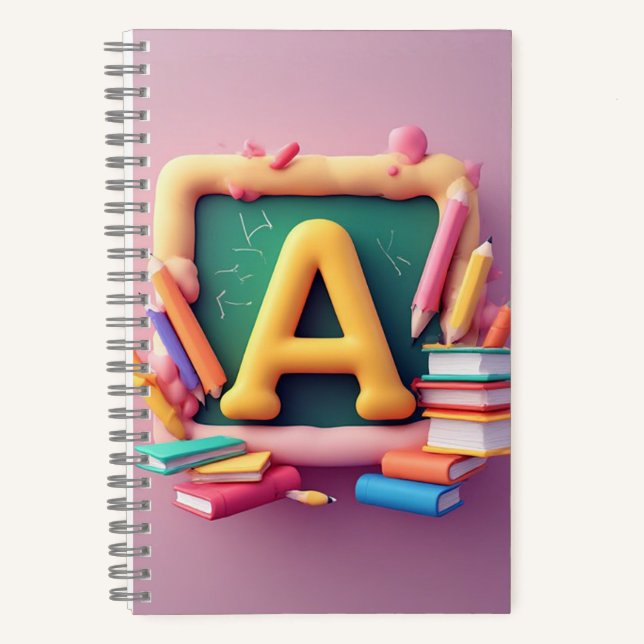 Carnet 🖍️ Ensemble d'apprentissage scolaire de lettre de (Recto)