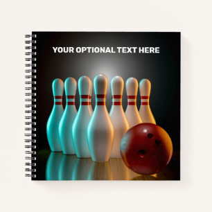 Carnet Ensemble de dessous de verre de frappes de Bowling