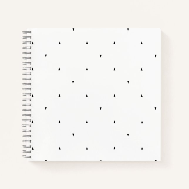 Carnet Ensemble de dossiers à motif triangulaire minimali (Devant)