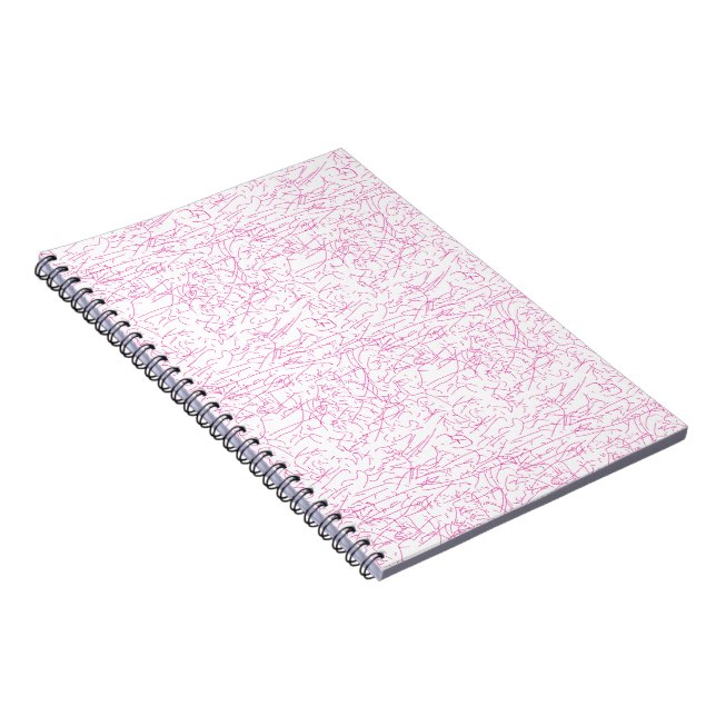 Carnet Ensemble de dossiers abstraits roses pour le burea (Côté Droit)