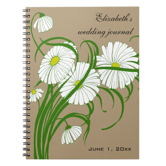 Carnet Ensemble de mariage Fleurs de marguerite de Gerber (Devant)