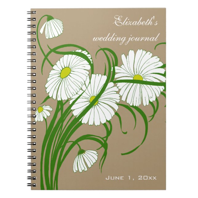 Carnet Ensemble de mariage Fleurs de marguerite de Gerber (Devant)