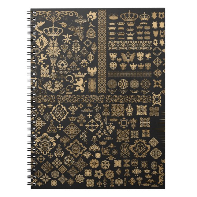 Carnet Ensemble d'éléments baroques méga (Devant)