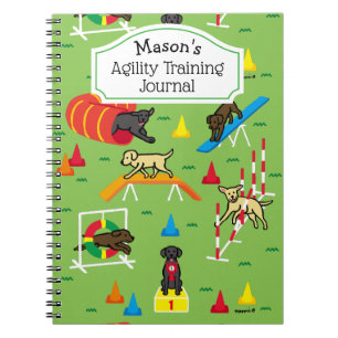 Carnet Entraînement d'agilité des chiens des trieurs du