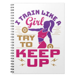 Carnet Entraînement féminin Train d'haltérophilie comme u