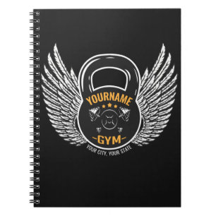 Carnet Entraîneur de fitness GYM personnalisé Kettlebel