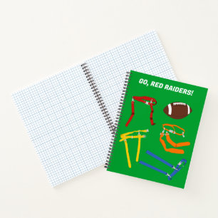 Carnet Entraîneur de Football Drapeau Joueur Personnalisé