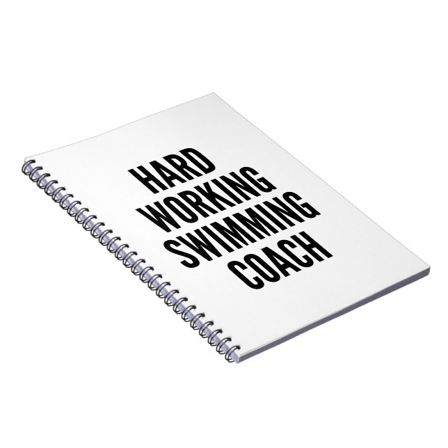 Carnet Entraîneur de natation à travail dur (Côté Droit)