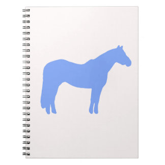 Carnet Entreprise de formation de chevaux Bleu Simple et