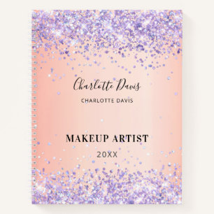 Carnet Entreprise de signature de nom de parties scintill