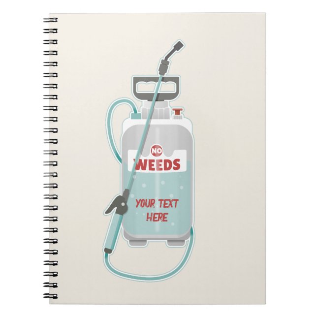 Carnet Entretien du jardin de pulvérisation de mauvaises  (Devant)