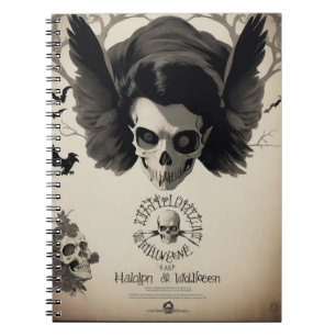 Carnet Entrez dans l'esprit d'Halloween avec / Crow et Sk