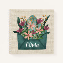 Enveloppe Aquarelle Personnalisée Avec Fleurs