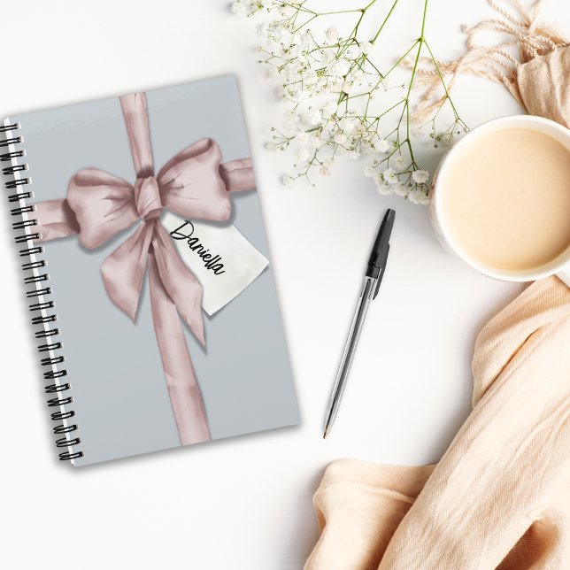 Carnet Enveloppé dans un arc rose (Créateur téléchargé)