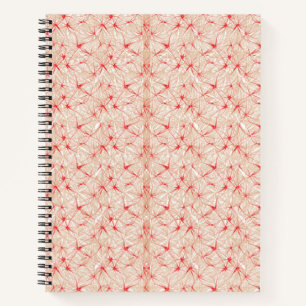 Carnet Envelopper le papier avec un motif répétitif de ro