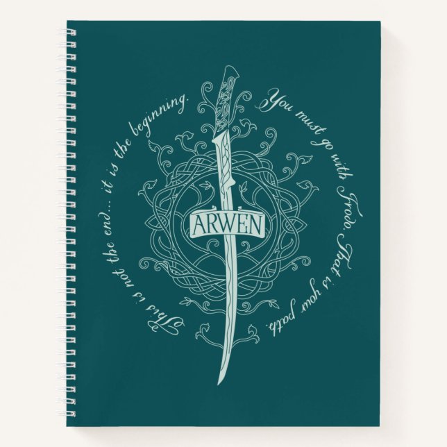 Carnet Épée elfique ARWEN™ Citation (Devant)