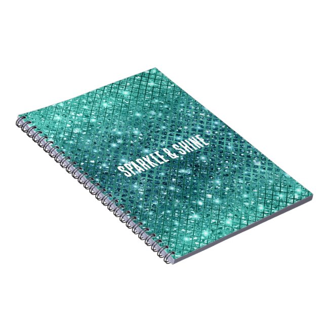 Carnet Éperche verte Turquoise Aqua (Côté Droit)