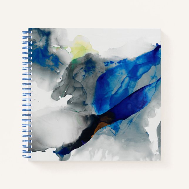 Carnet Ephéméral - Bleu et gris (Devant)