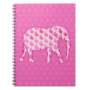 Carnet Ephène de mer - rose glacé et fuchsia