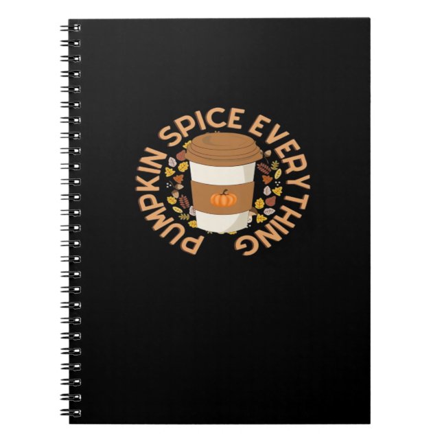 Carnet Épice citrouille Tout Nice Citation d'automne (Devant)