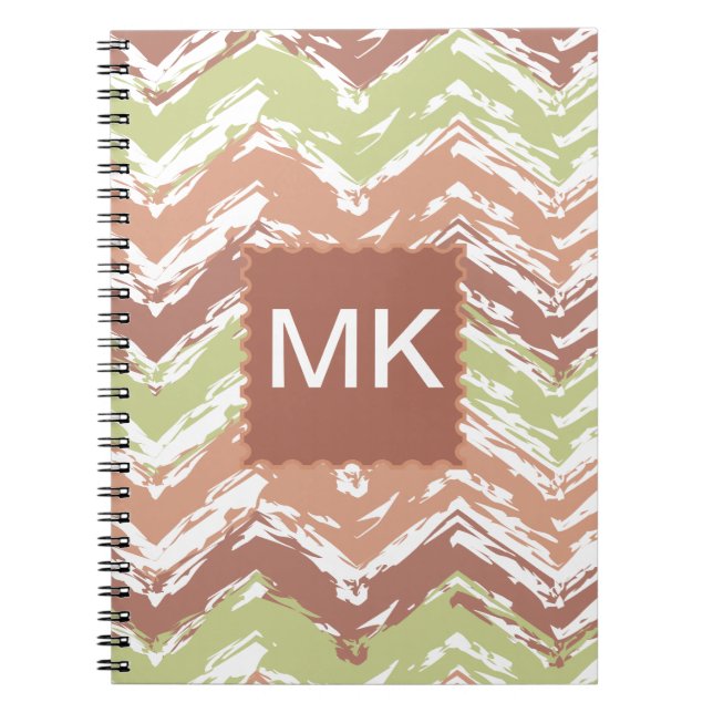 Carnet Épice de scribble Chevron ZigZag (Devant)