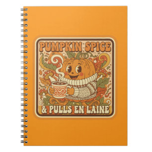 Carnet Épices de citrouille et temps des pulls rétro auto