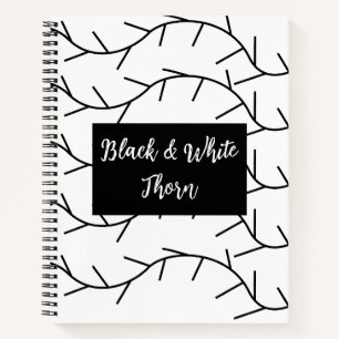 Carnet Épine noire et blanche épine