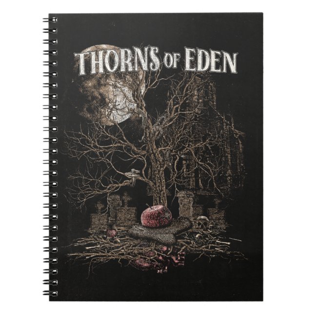 Carnet Épines d'Eden - Conception de streetwear gothique (Devant)