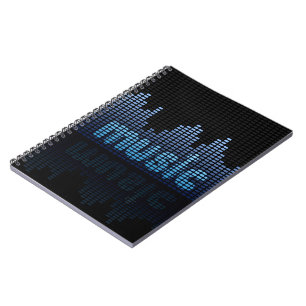 Carnet Equalizer numérique Musique Wave Wall