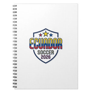 Carnet Équateur Football 2026 Football Gras Typographie P