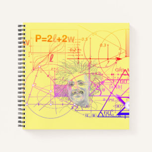 Carnet Équations colorées amusantes Carré de dessins géom