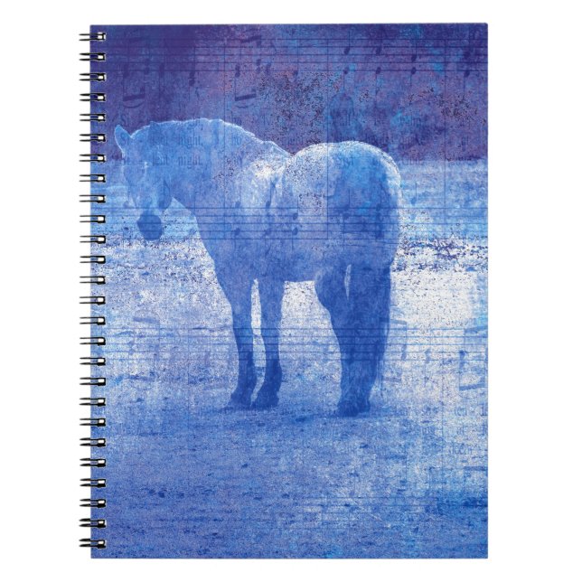 Carnet Equine pourpre (Devant)