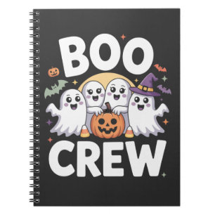 Carnet Équipage Boo Halloween mignon et effrayant