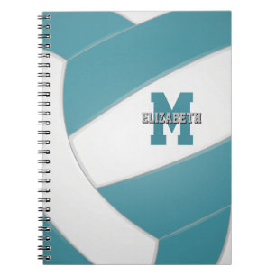 Carnet Équipe blanche turquoise couleurs filles garçons v