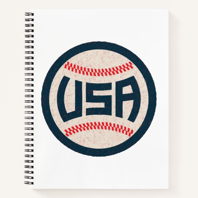 Carnet Équipe de baseball USA (Devant)
