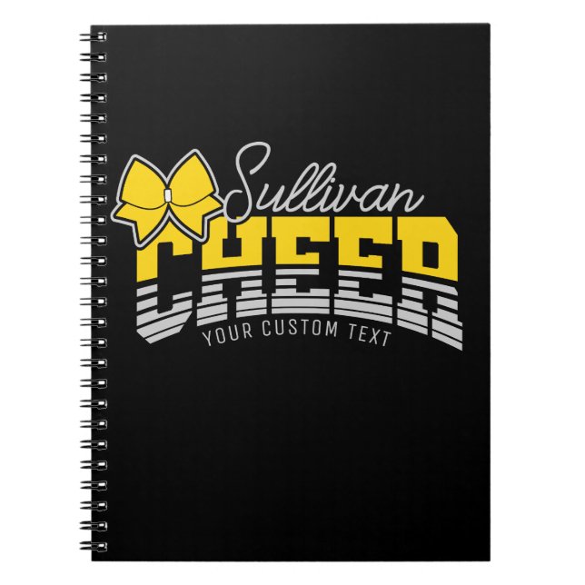 Carnet Équipe de cheer ADD NOM École Athlète Cheerleader  (Devant)