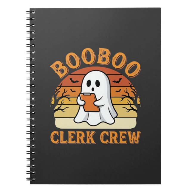 Carnet Équipe de commis Booboo Création de fantôme Hallow (Devant)
