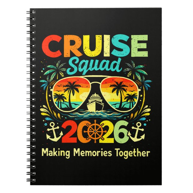 Carnet Équipe de croisière Vacances d'été 2026 (Devant)