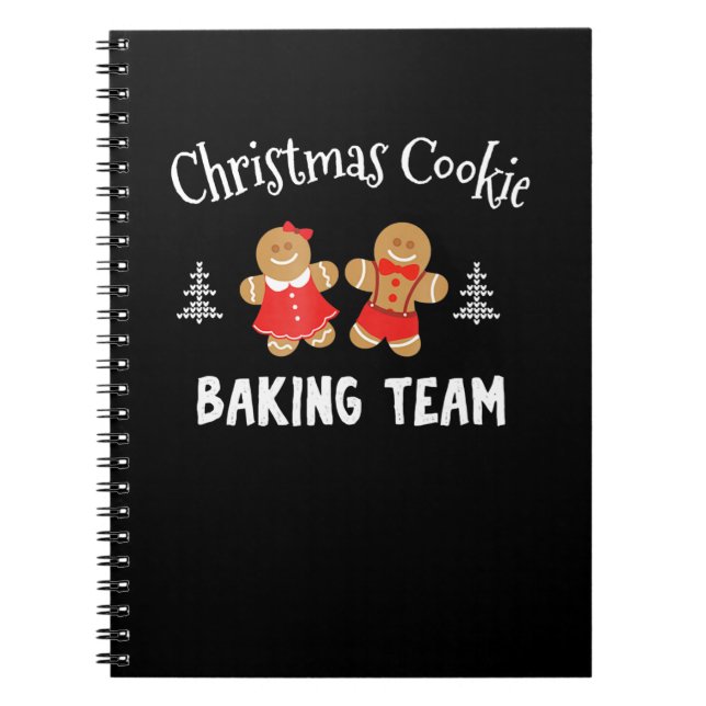 Carnet Équipe de fabrication de biscuits de Noël | bonhom (Devant)