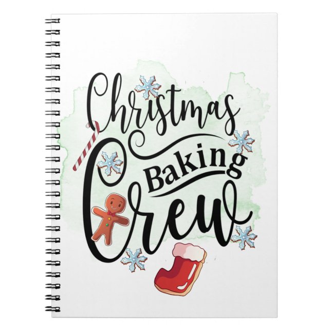 Carnet Équipe de pâtisserie de Noël (Devant)
