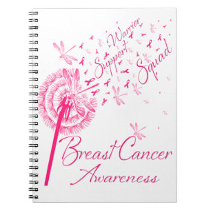 Carnet Équipe de soutien Guerrier Pissenlit Cancer du sei