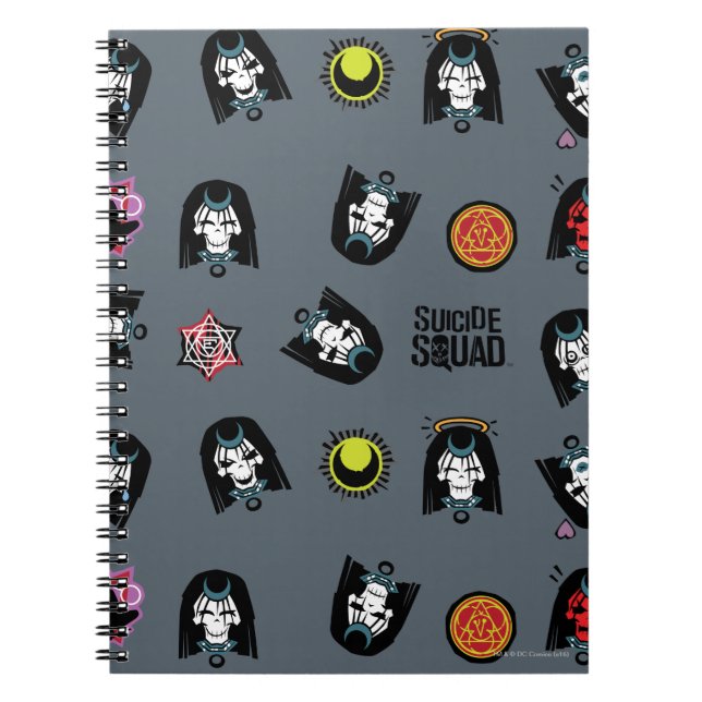 Carnet Équipe de suicide | Motif Emoji Enchantress (Devant)