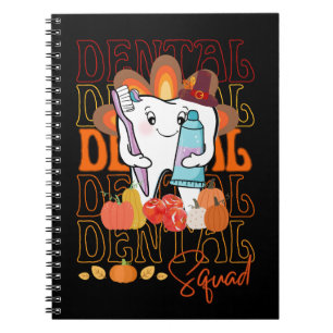 Carnet Équipe dentaire de Thanksgiving Festive Dental Tea