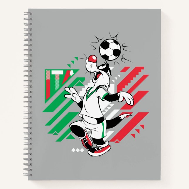 Carnet Équipe d'Italie de football Graphique SYLVESTER™ (Devant)