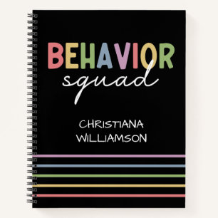 Carnet Équipe du comportement   Thérapiste comportemental