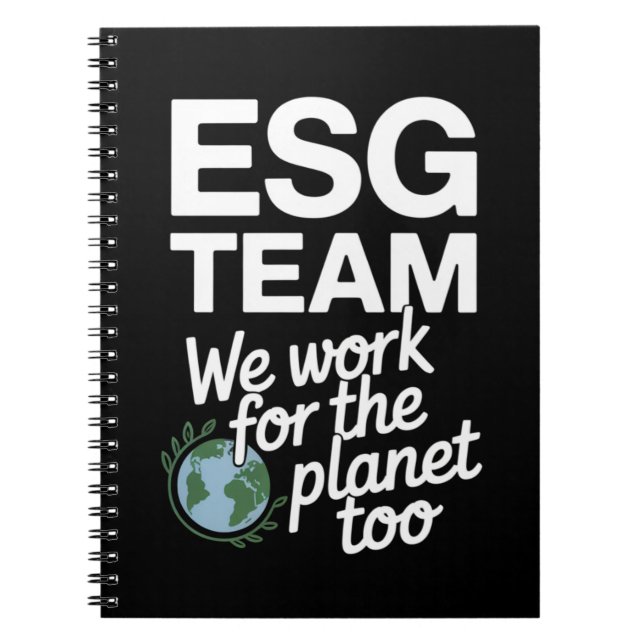 Carnet Équipe ESG – Nous travaillons aussi pour la planèt (Devant)