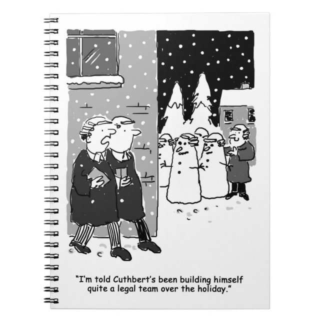 Carnet Équipe juridique des Snowmen - Thème du droit (Devant)