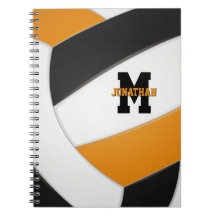équipe noire orange couleurs garçons filles volley
